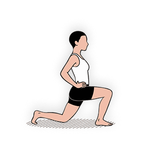 Animated Doplus character performing a spine stretch