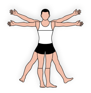 Animated Doplus character performing a spine stretch